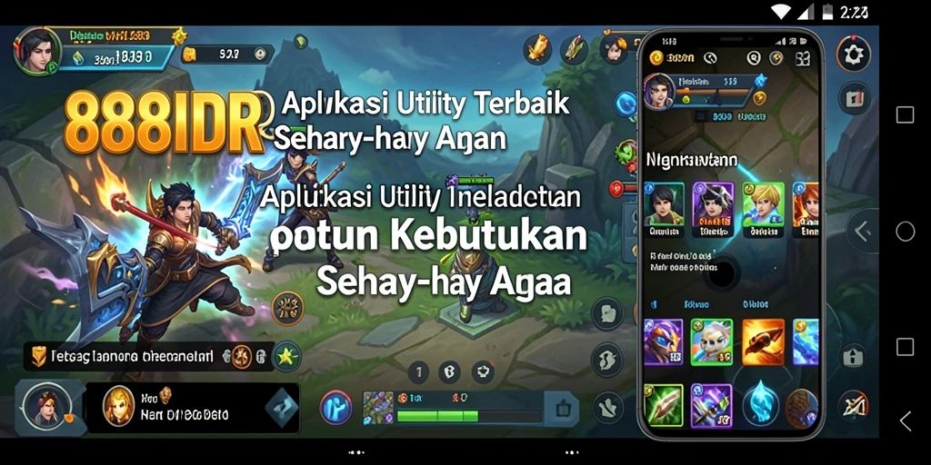 Screenshot utama 888IDR menampilkan fitur manajemen tugas yang intuitif.