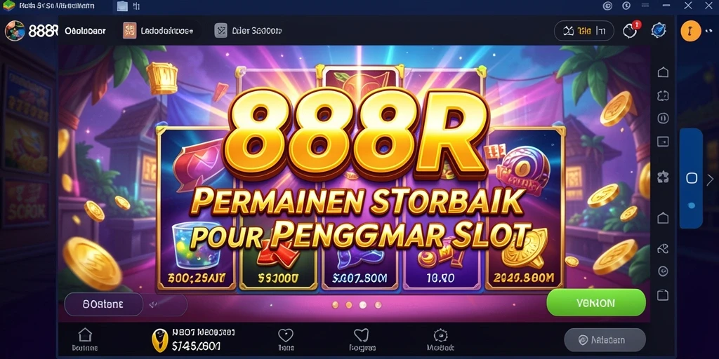 Tampilan gameplay mendebarkan dari game slot 888R.