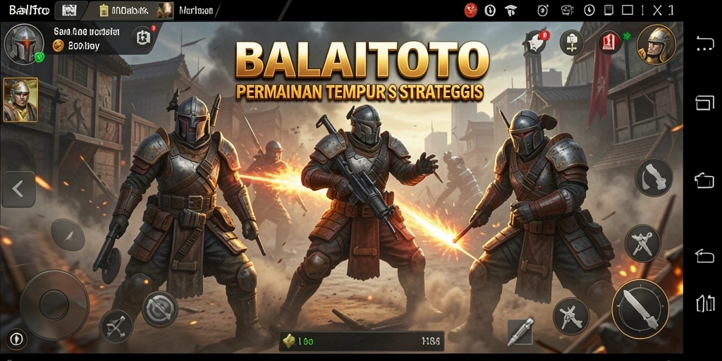 Tangkapan layar permainan BALAITOTO menampilkan aksi tempur yang seru.