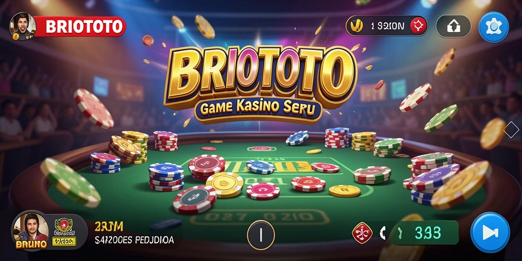 Tampilan gameplay Kasino yang menegangkan dan interaktif di BRIOTOTO.