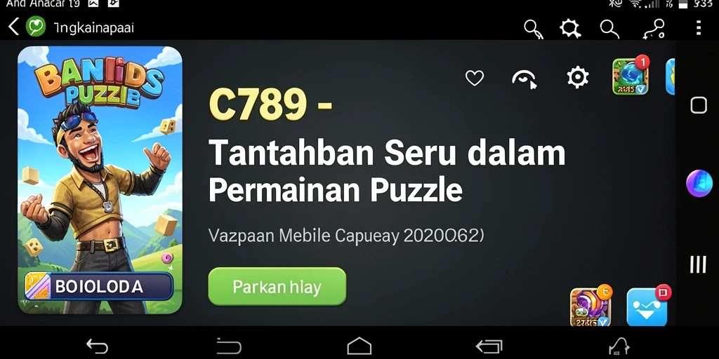 Screenshot C789 menampilkan gameplay puzzle yang seru dan menantang.