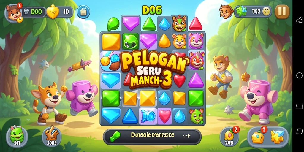 Tampilan gameplay D06 yang penuh warna dan seru.