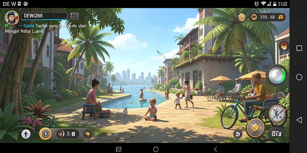 Screenshot DEWI288 menunjukkan gameplay yang memikat dan penuh warna.