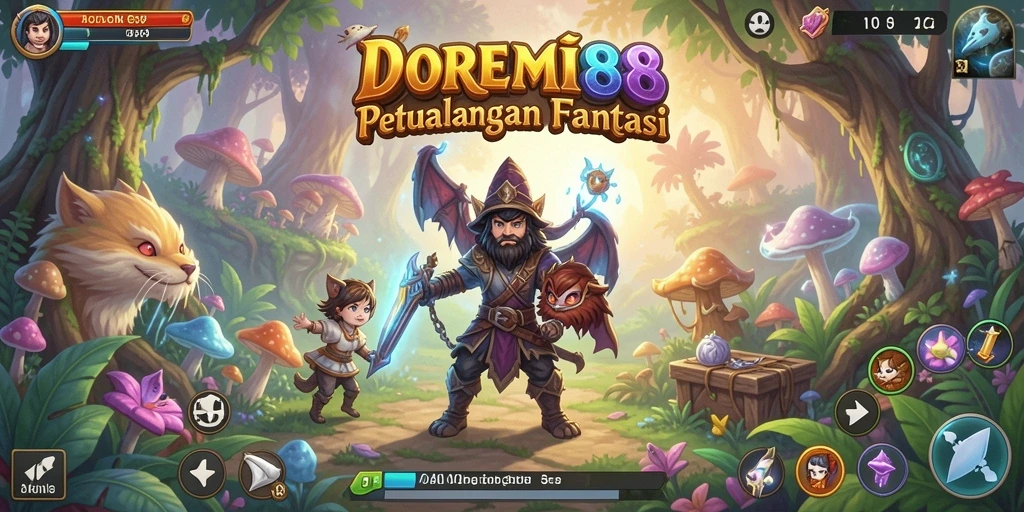 Tampilan gameplay DOREMI88 yang penuh aksi dan petualangan.