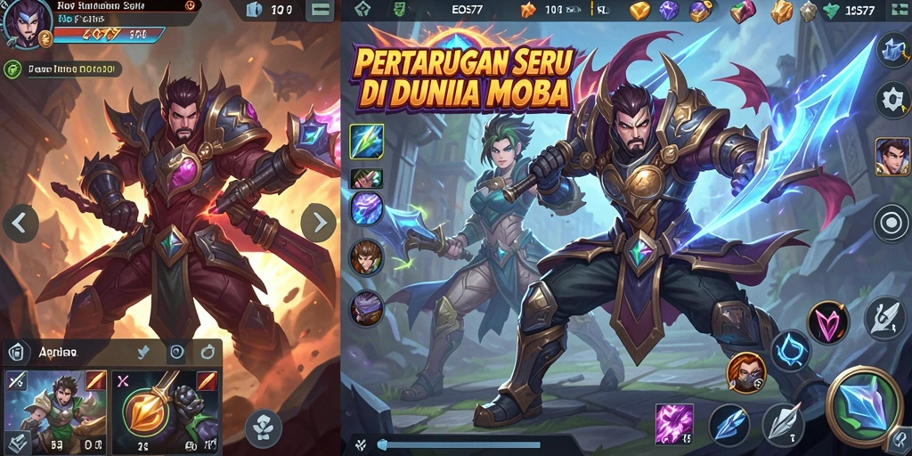 Tampilan gameplay seru dalam EOS77 dengan strategi tim yang mendebarkan.