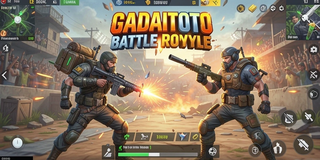 Gameplay seru GADAITOTO dalam pertandingan Battle Royale.