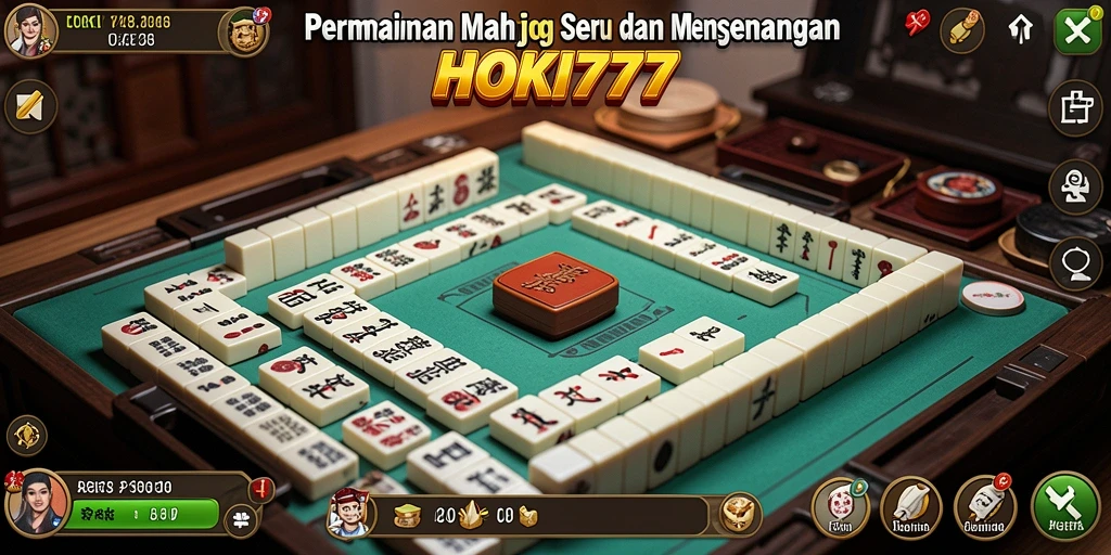 Tampilan gameplay menarik dari game Mahjong HOKI777.
