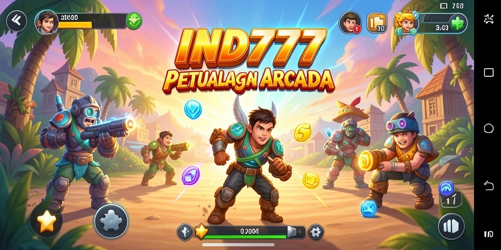 Tangkapan layar gameplay IND777 yang menampilkan aksi seru dan penuh warna.