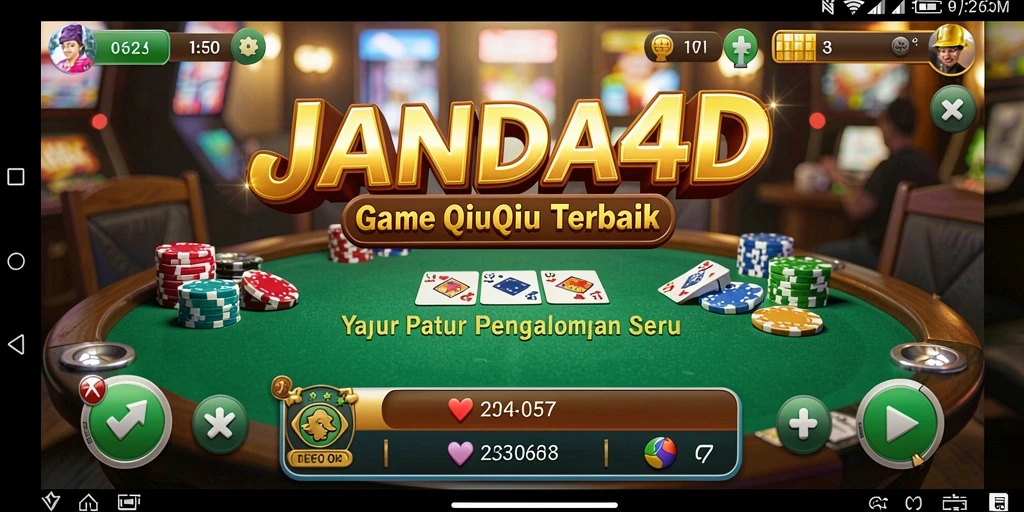 Screenshot permainan QiuQiu JANDA4D yang seru.