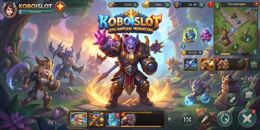 Tampilan grafik luar biasa dalam gameplay KOBOISLOT MMORPG.