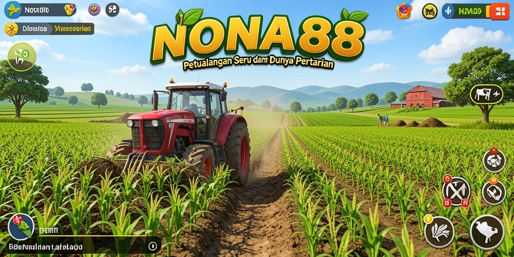 Gambaran gameplay seru dari NONA88 dengan aktivitas bertani.