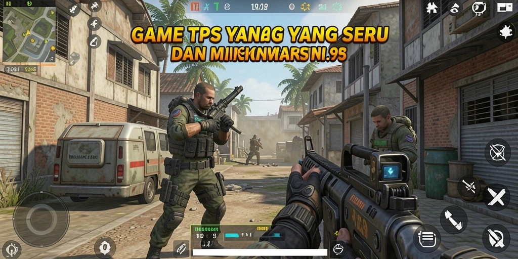Screenshot menampilkan aksi tembak-menembak intens dalam gameplay TPS.