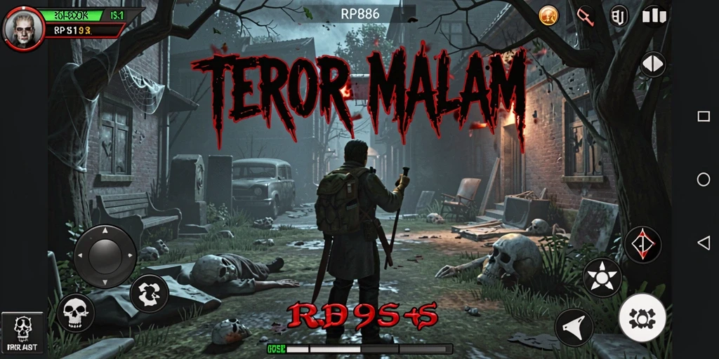 Gameplay RP886 yang menakutkan dengan suasana mencekam.