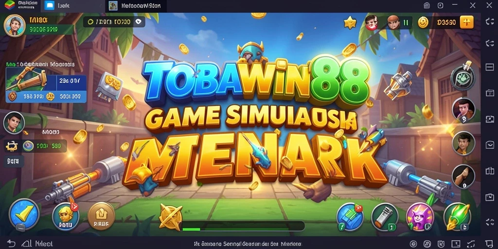 Screenshot TOBAWIN88 menampilkan gameplay simulation yang dinamis dan interaktif.