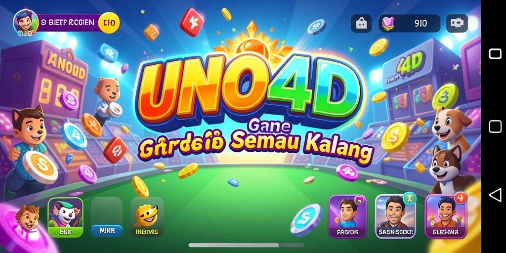 Screenshot gameplay <strong>UNO4D</strong> yang menunjukkan aksi seru permainan kartu.
