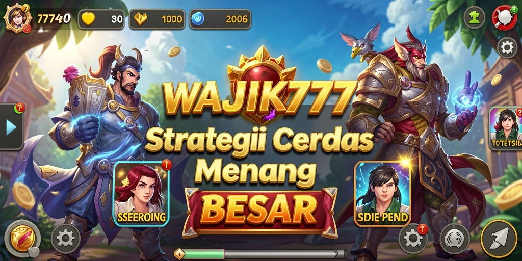 Tampilan utama gameplay WAJIK777 penuh strategi dan aksi.